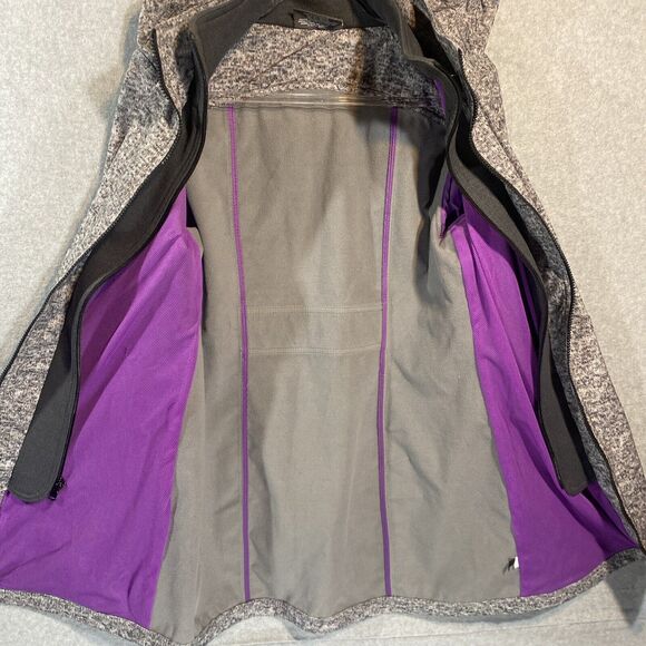 Tek Gear Warmtek Hooded Jacket Womens Medium Gray Winter Design‎ Full Zip - Picture 6 of 9